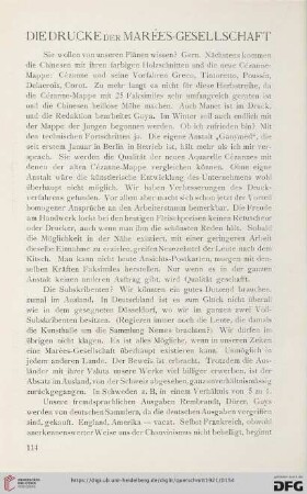 1: Die Drucke der Marées-Gesellschaft