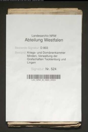 Die Kautionsdokumente des vormaligen Postmeisters Schleebohm