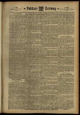 Dritte Ausgabe vom Samstag, den 18. Mai 1912.
