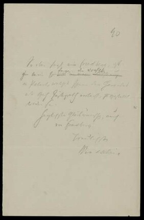 Nr. 20: Brief von Bernhard Windscheid an Gottlieb Planck
