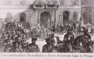 Das 8. mitteldeutsche Bundesschießen in Dresden 1883: die historische Gruppe des Festzuges