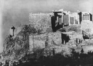 Athen, Akropolis, Propyläen und Nike-Tempel. Sammlung Robertinum