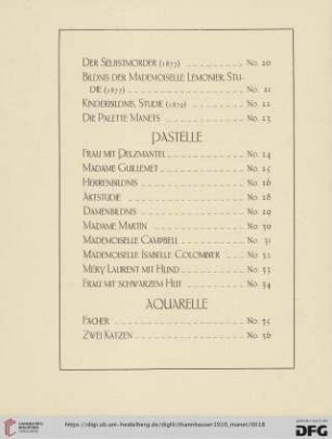 Pastelle (Nr.24-34)