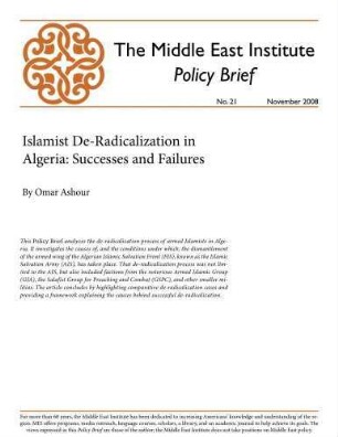 Islamist de-radicalization in Algeria : successes and failures