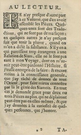 Au lecteur