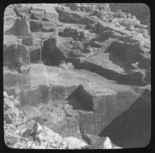 Steinbruch unterhalb d. Davidsstadt (?) [Jeruslem]