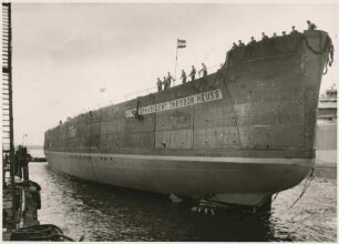 Fährschiff "Bundespräsident Theodor Heuss" der Deutschen Bundesbahn