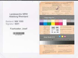 Entnazifizierung Josef Fuerkoetter, geb. 28.11.1898 (Verw.Angest.)