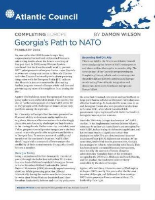 Georgia’s path to NATO