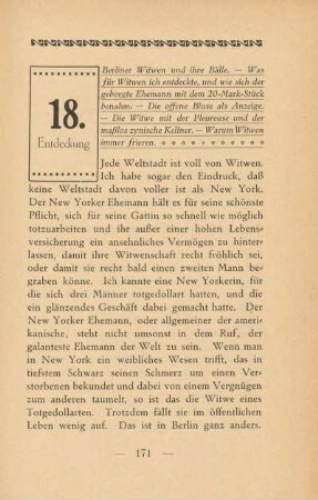 18. Entdeckung