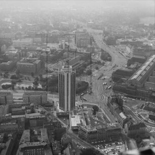Nördliche Innenstadt von Leipzig : Blickrichtung Westen zum Tröndlinring
