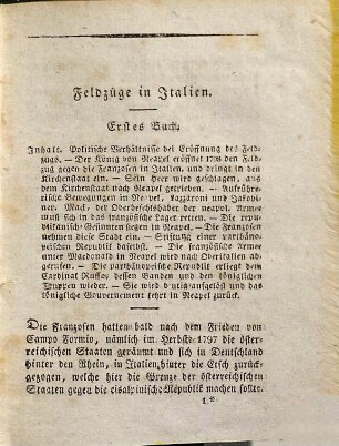 Der Feldzug der Franzosen gegen die Verbündeten in Italien in den Jahren 1798 und 1799, 1