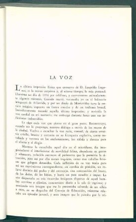 La voz