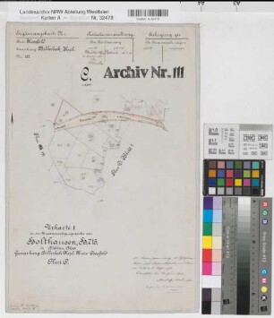 Billerbeck, Kspl. (Billerbeck), Zusammenlegung Holthausen-Gantweg, Urkarte I Flur C