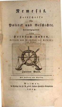 Nemesis : Zeitschrift für Politik und Geschichte. 2. 1814