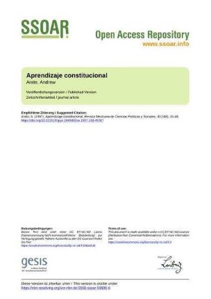 Aprendizaje constitucional