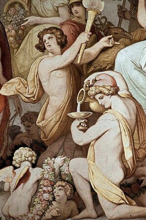 Die Hochzeit von Amor und Psyche im Olymp