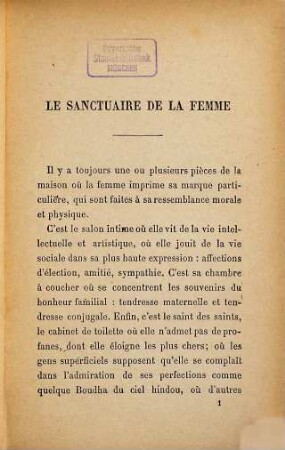Le cabinet de toilette
