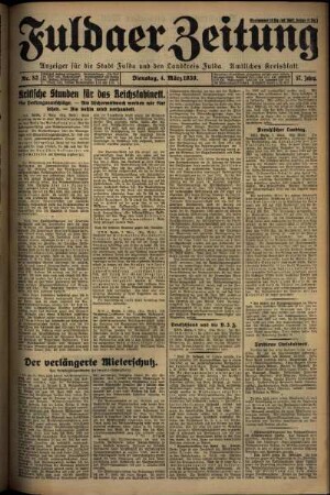 Ausgabe vom Dienstag, den 04. März 1930.
