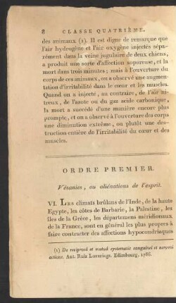 Vésanies, ou aliénations de l'esprit