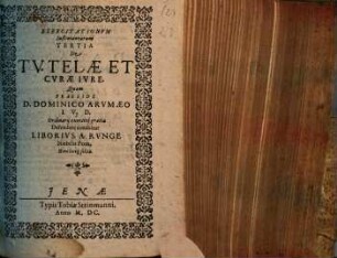 De tutelae et curae iure