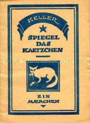 Kommunistische Tarnschrift mit Dokumenten der Kommunistischen Internationale im Layout einer Geschichte von Gottfried Keller