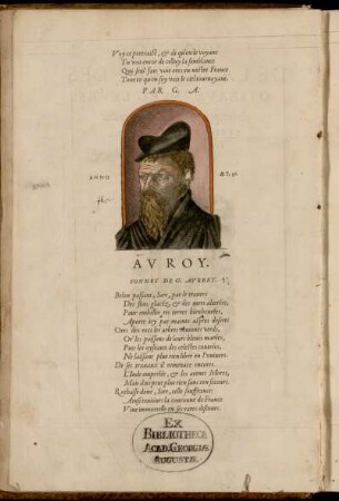 Av Roy. Sonnet De G. Avbert