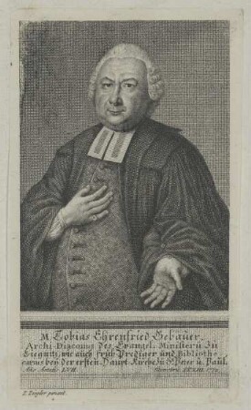 Bildnis des Tobias Ehrenfried Gebauer
