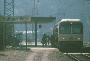 Gäubahn Stuttgart West elTw Baureihe 427 Reisende