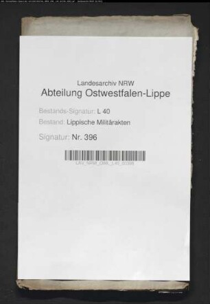 Lippischer Beitrag am Finanzierungsanteil des Niederrheinisch-westfälischen Reichskreises für den Türkenkrieg