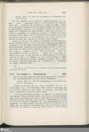 956, November 3. Wittenberg