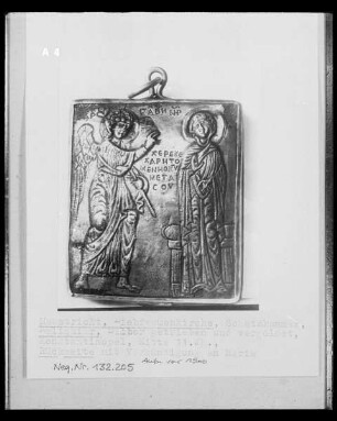 Rückseite mit Verkündigung an Maria