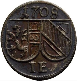 Münze, Pfennig, 1709