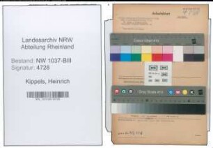 Entnazifizierung Heinrich Kippels , geb. 14.08.1911 (Verw.Beamter)