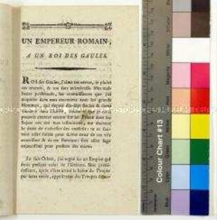 Un empereur romain a un Roi des Gaules