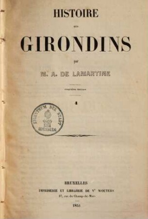 Histoire des Girondins. 4.