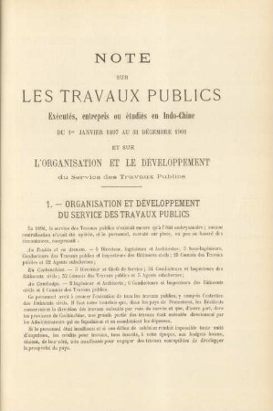 Note sur les travaux publics ...