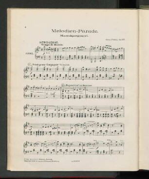 Melodien-Parade. Marschpotpourri.