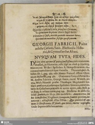 [XLV.] Georgii Fabricii ...
