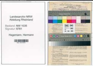 Entnazifizierung Hermann Hagemann , geb. 09.02.1901 (Bergmann)