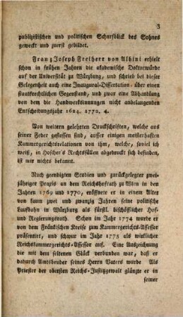 Biographie des Freiherrn Franz Joseph von Albini