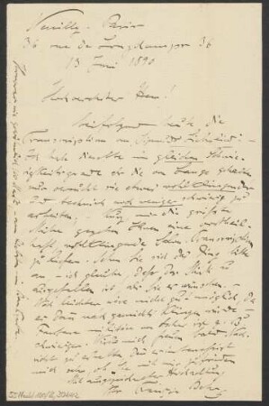 Brief an B. Schott's Söhne : 13.06.1890