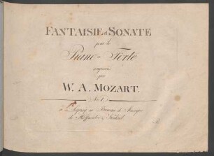 Fantaisie et Sonate