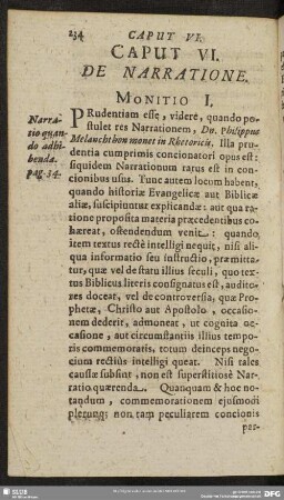 Caput VI. De Narratione