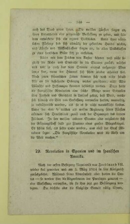 79. Revolution in Spanien und im spanischen Amerika