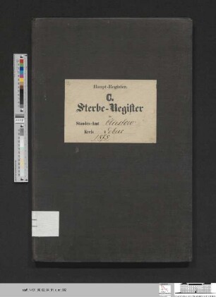 Sterberegister Kliestow 1875