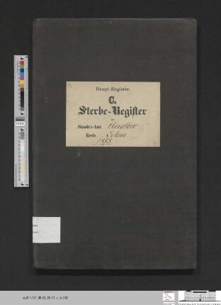 Sterberegister Kliestow 1875