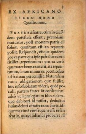 Iacobi Cuiacii In L. frater a fratre, D. de condict. indeb. commentarius