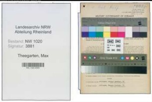 Entnazifizierung Max Theegarten , geb. 01.02.1892 (Werkmeister)