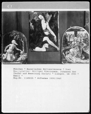 Heiliger Hieronymus, Johannes der Täufer, Beweinung Christi